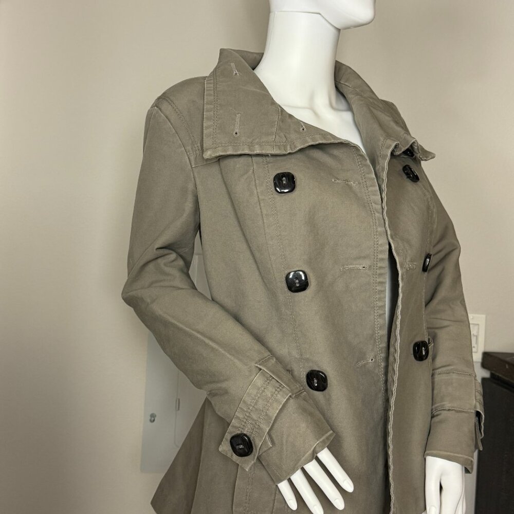Zara Woman Khaki Short Trench Coat  US size Small